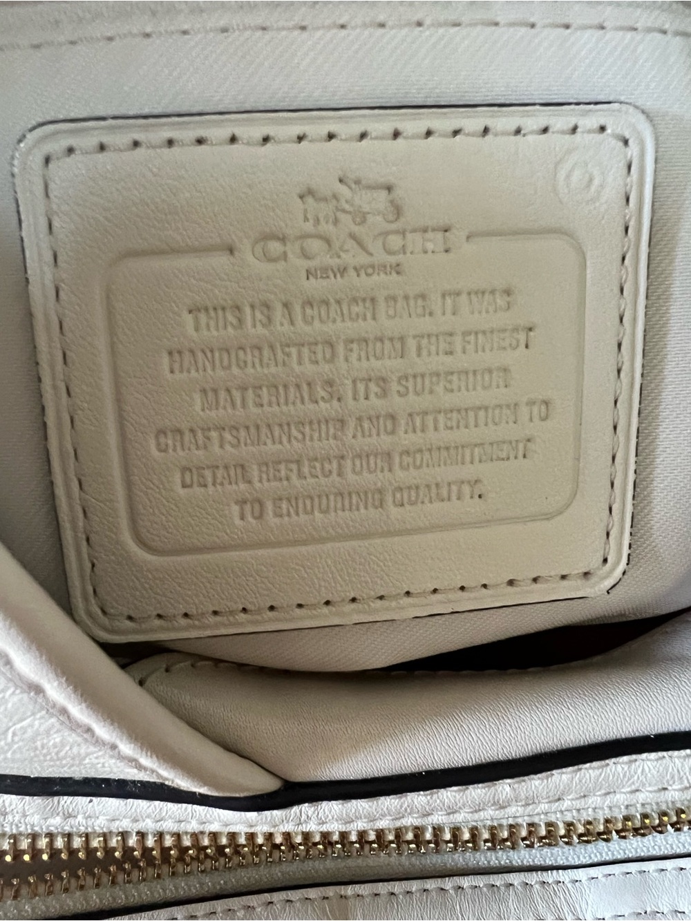 Coach Signature Edie Shoulder Bag with Light Khaki & Chalk Trim - Picture 8 of 11